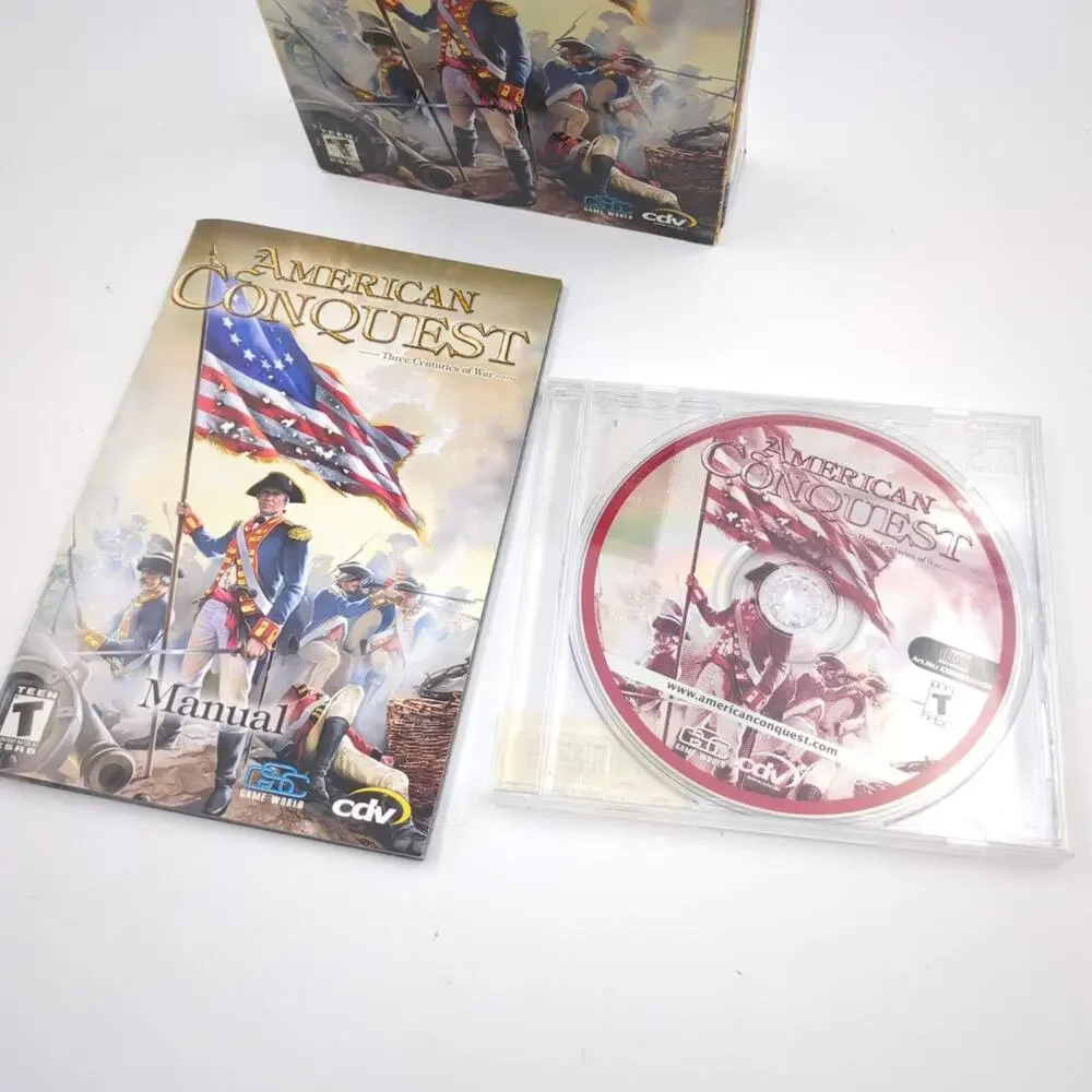 American Conquest PC CD-ROM Video Game Real-Time Strategy RTS